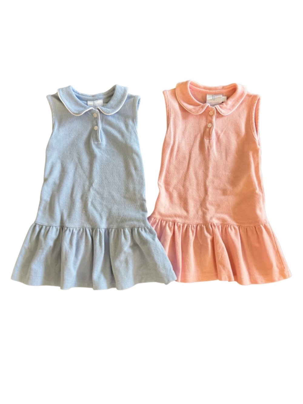 🌸 Little English Girls Polo Dress Bundle Pink Blue 3T